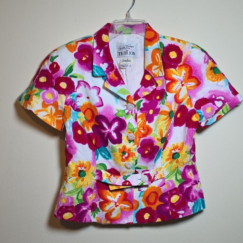 Rickie Freeman for Teri Jon Floral Blazer - Multicolor